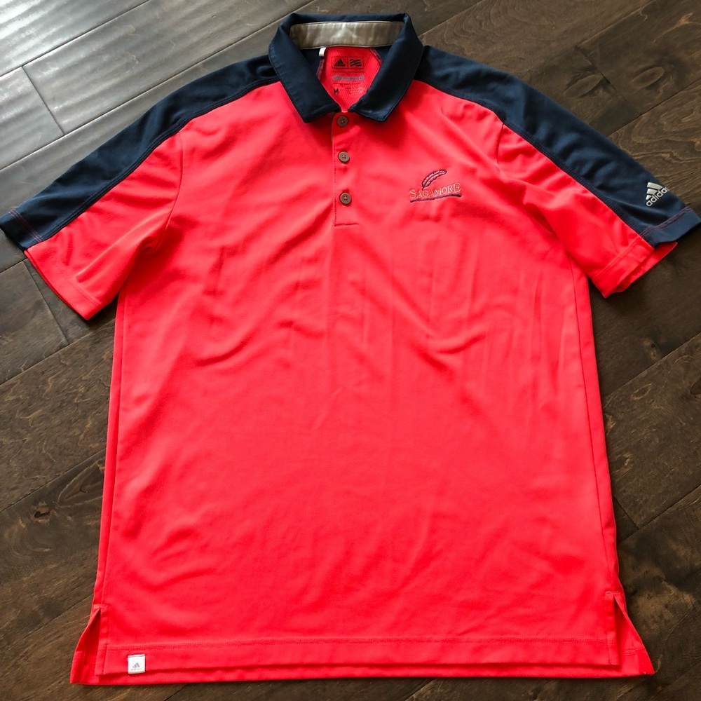 Adidas Cimacool Golf shirt, pink & navy 😍